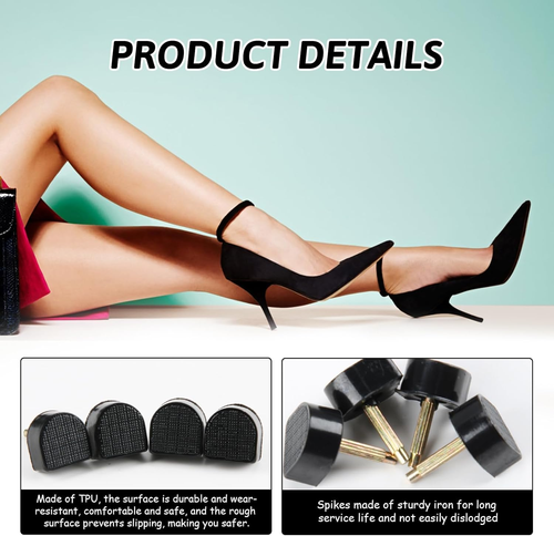 5 Paare Absatzschoner High Heels, Ersatz Absätze Fersenspitzen, 8, 9, 10, 11, 12 - Bild 4 von 6