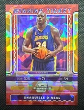 2019-20 PANINI CONTENDERS OPTIC WINNING TICKET SHAQUILLE O'NEAL CRACKED ICE RED