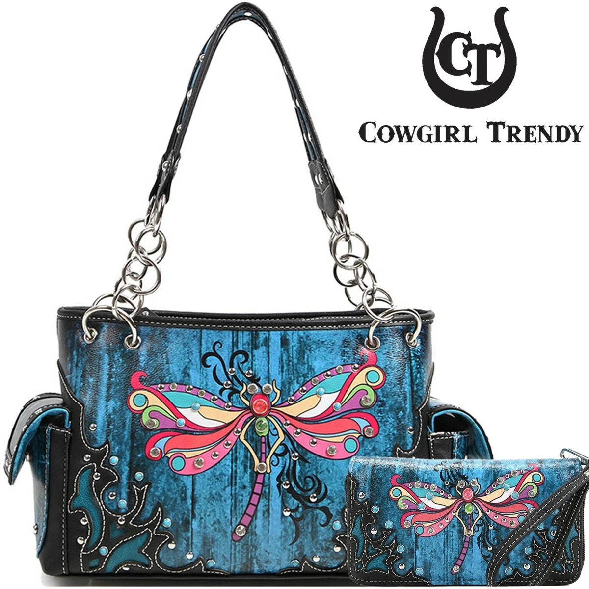 Shoulder bag with shop matching wallet