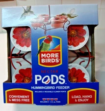 More Birds Hummingbird Feeder Nectar Pods -Includes 4 pods