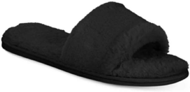 APL Inc International Concepts Pantofole donna in pelliccia sintetica slide neri 11 12