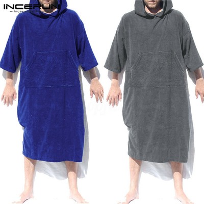 bathrobe towel with hood