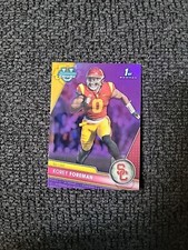 2023 Bowman Chrome U Football Korey Foreman 1st Bowman Purple 298/399 - SC7053