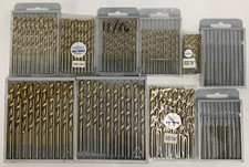 100PC JOBBER DRILL SET IMPERIAL DRILLS SIZES 21/64" - 3/64" HSS TIN COATED