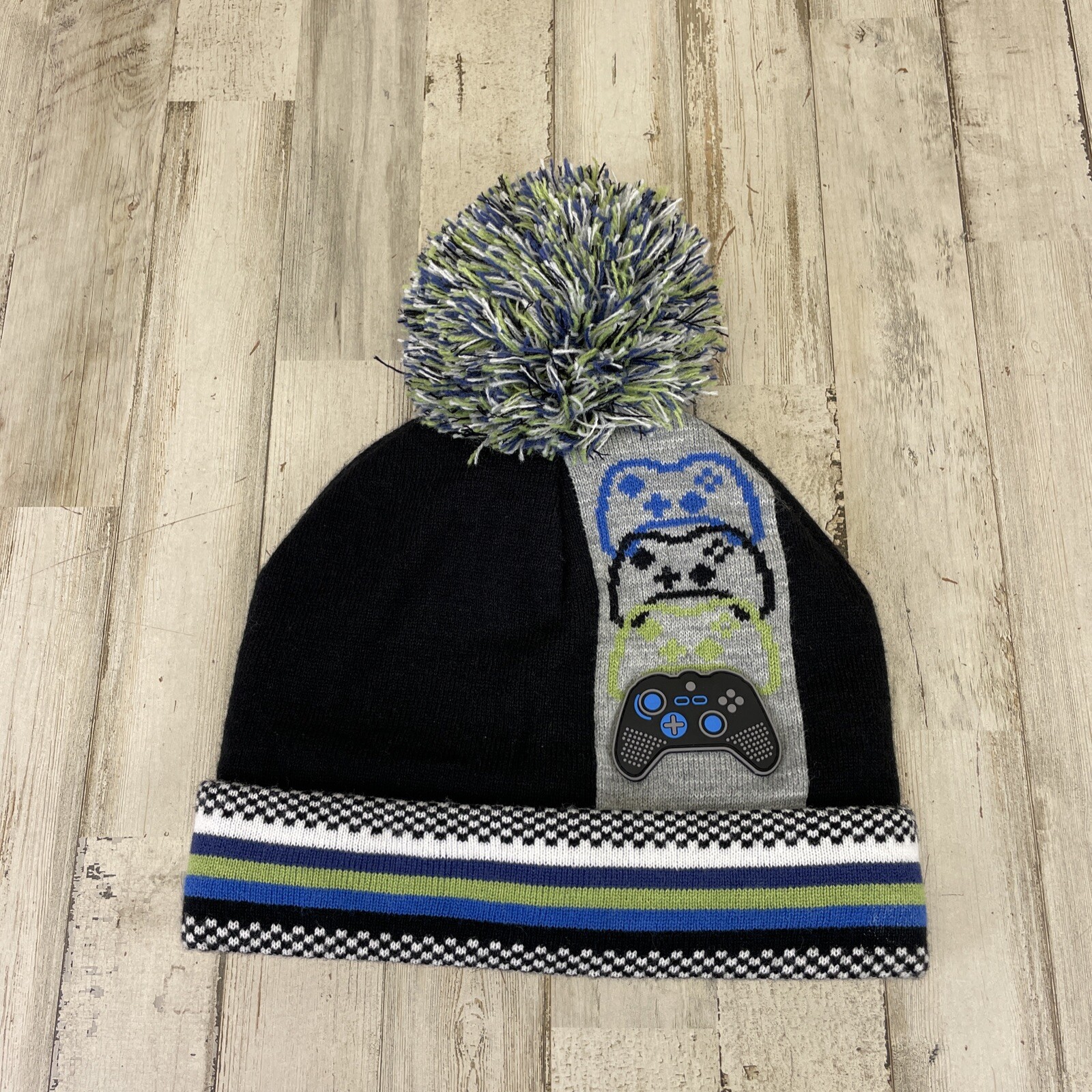 Gamers Hat Boy's Children's Place Beanie Fleece Lined Video Controller Design