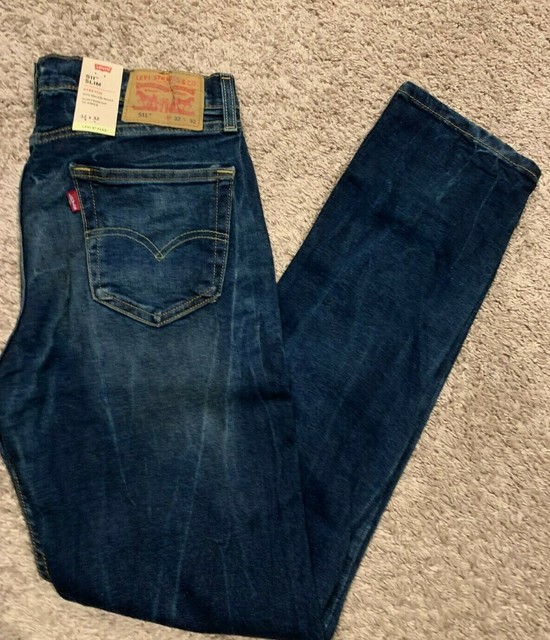 Levi's 511 Slim Fit Jeans Flex Stretch Blue Men's Size 32X32 (please read  descr) for sale online | eBay