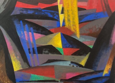 Modern Abstract Desert Contemporary oil painting landscape Art Hills Southwest