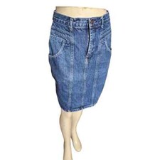 Vintage 1970s Western Denim Jean Skirt