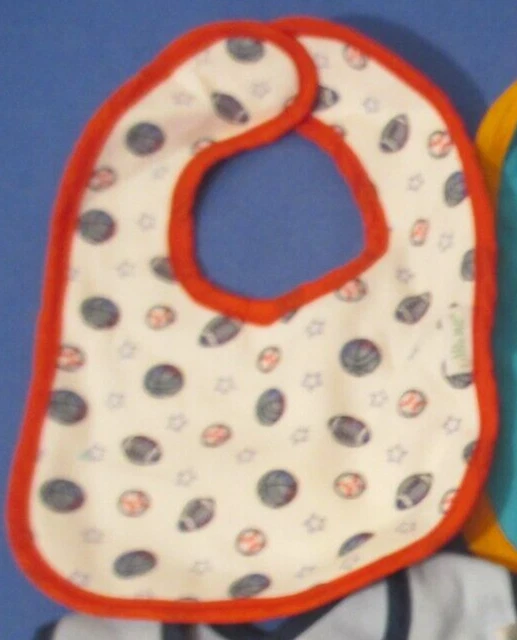 5 Boy BABY BIBs  ( Sports, Fire truck, BLUE &  2 Socks Green Frog $ 1.00 Each VG - Image 2 of 4