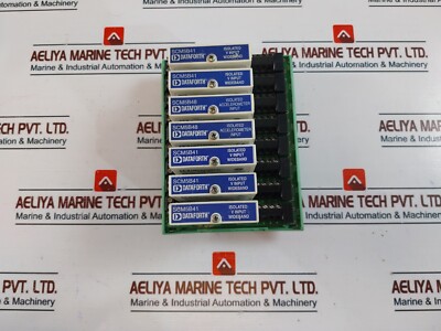 Dataforth SCMPB07 8-Channel Back Panel with Modules SCM5B41, SCM5B48