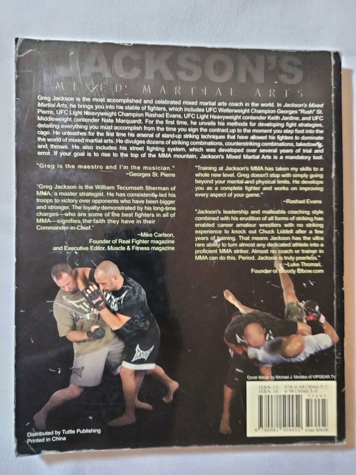 Jackson's Mixed Martial Arts The Stand Up Game 9780981504452 eBay