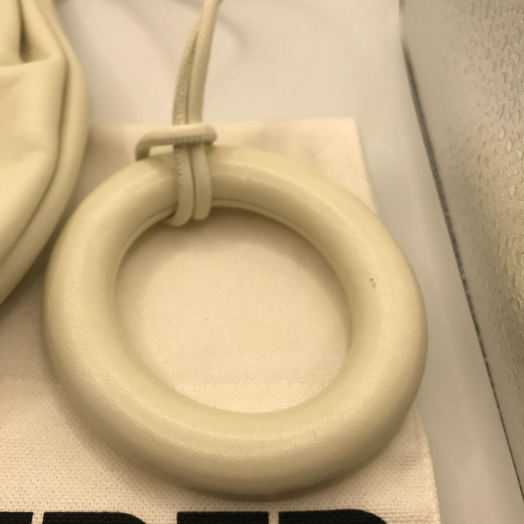 Jil Sander Drawstring Ring Handle Bag Leather Ivo… - image 2