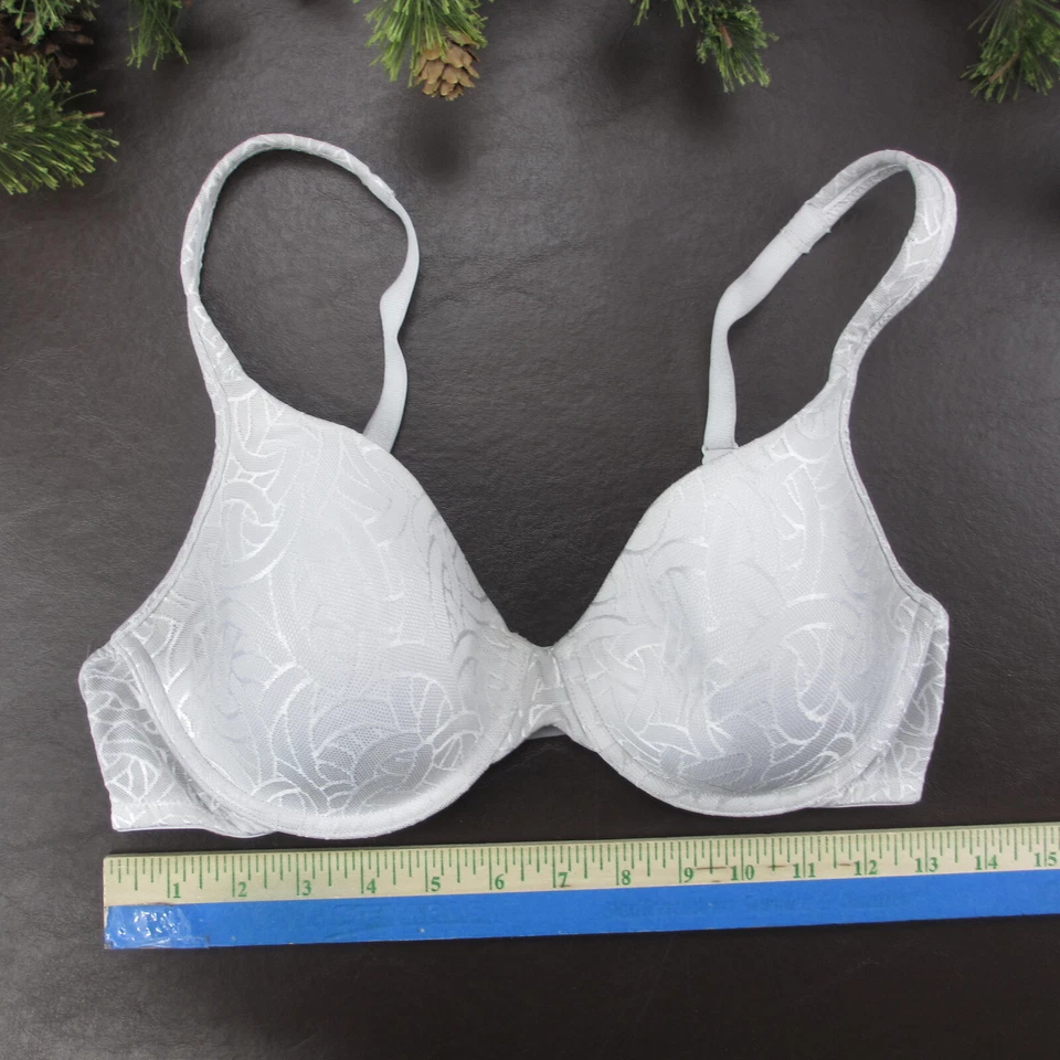 Sujetador Vanity Fair 34D Marfil Acolchado Con Aros Cierre Ajustable Espalda Foto 2 de 4