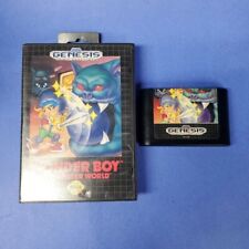 Wonder Boy in Monster World (Sega Genesis) with Box & Cartridge Authentic Tested