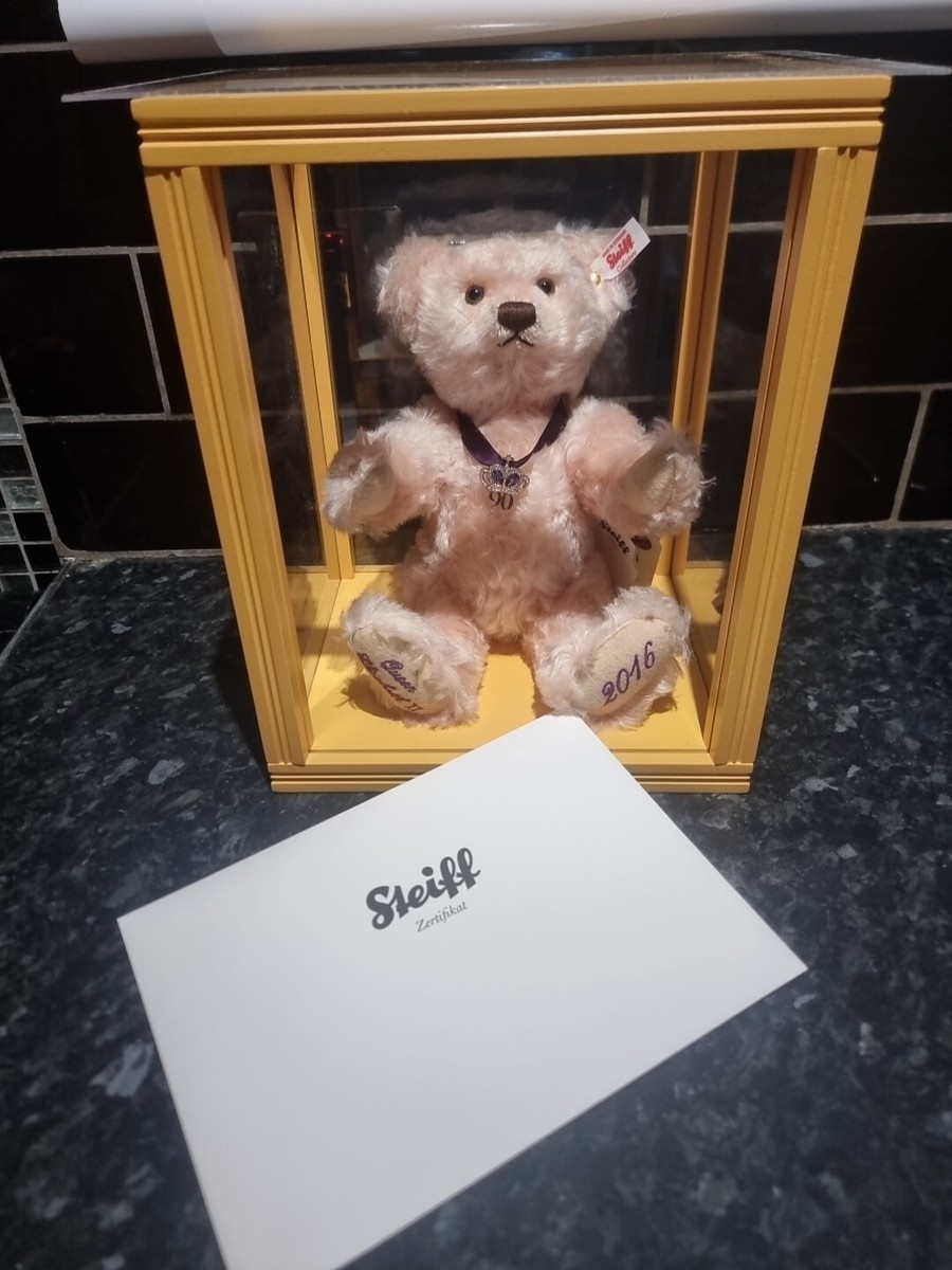 Steiff Teddy Queen Elizabeth II 90th Birthday Rose Colour 664984