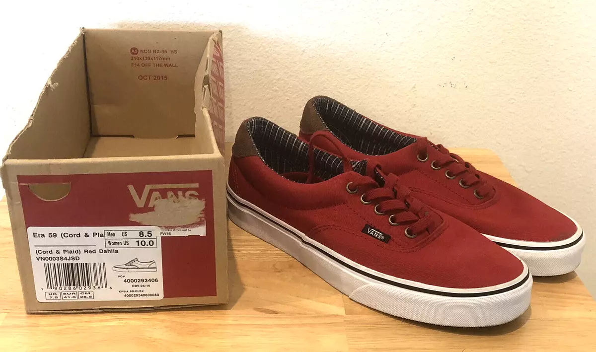 Vans cord & plaid era 59 deals
