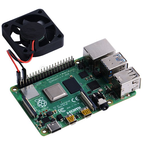 Ventilador de refrigeración Raspberry Pi 4 ventilador súper silencioso 40*40*10 mm para Raspberry Pi 4B/3B+/3B - Imagen 3 de 6