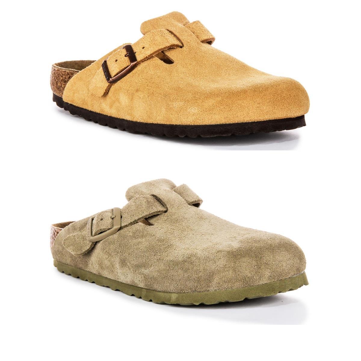 Birkenstock Boston Bs Large Buckle Regular Fit Womens Sandal In