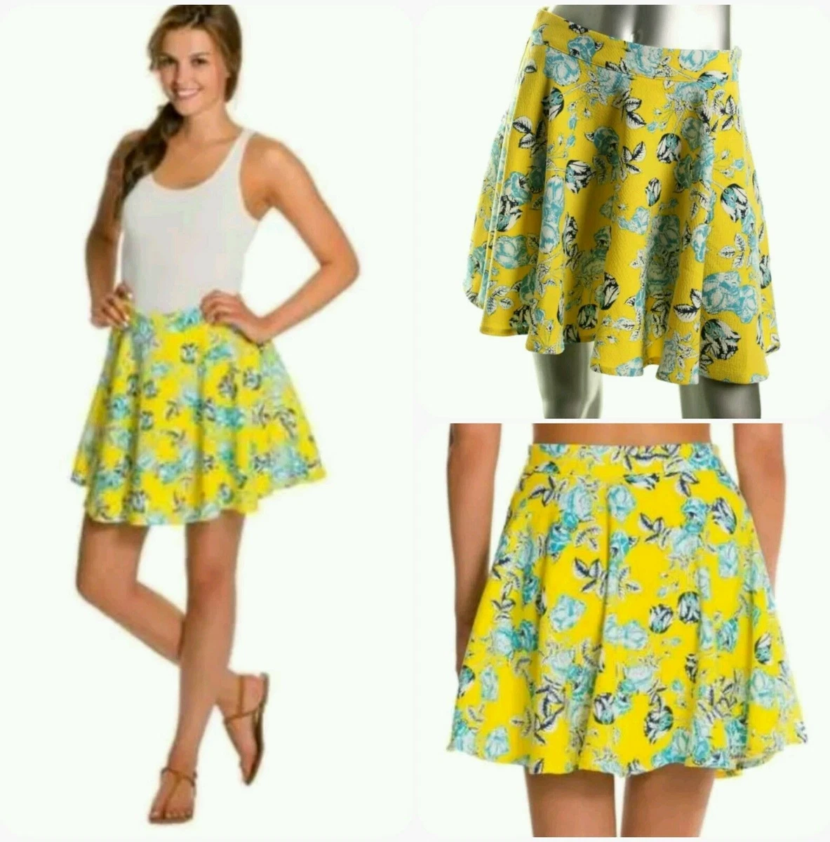 Minkpink clearance yellow skirt