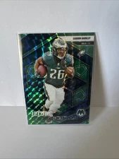 2025 Panini Mosaic Saquon Barkley Epic Performers Green Mosaic #2 Color Match