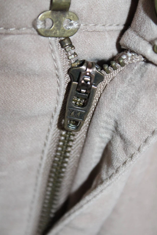 3.1 Phillip Lim Mens Cotton Studded Detail Straight Leg Pants Light Brown Sz 34 - Image 4 of 4