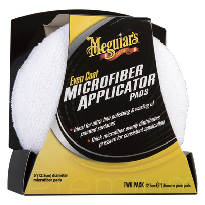 Meguiar's X3080EU Even Coat Microfibre Applicator Pad Auftragschwamm 2er-Pack