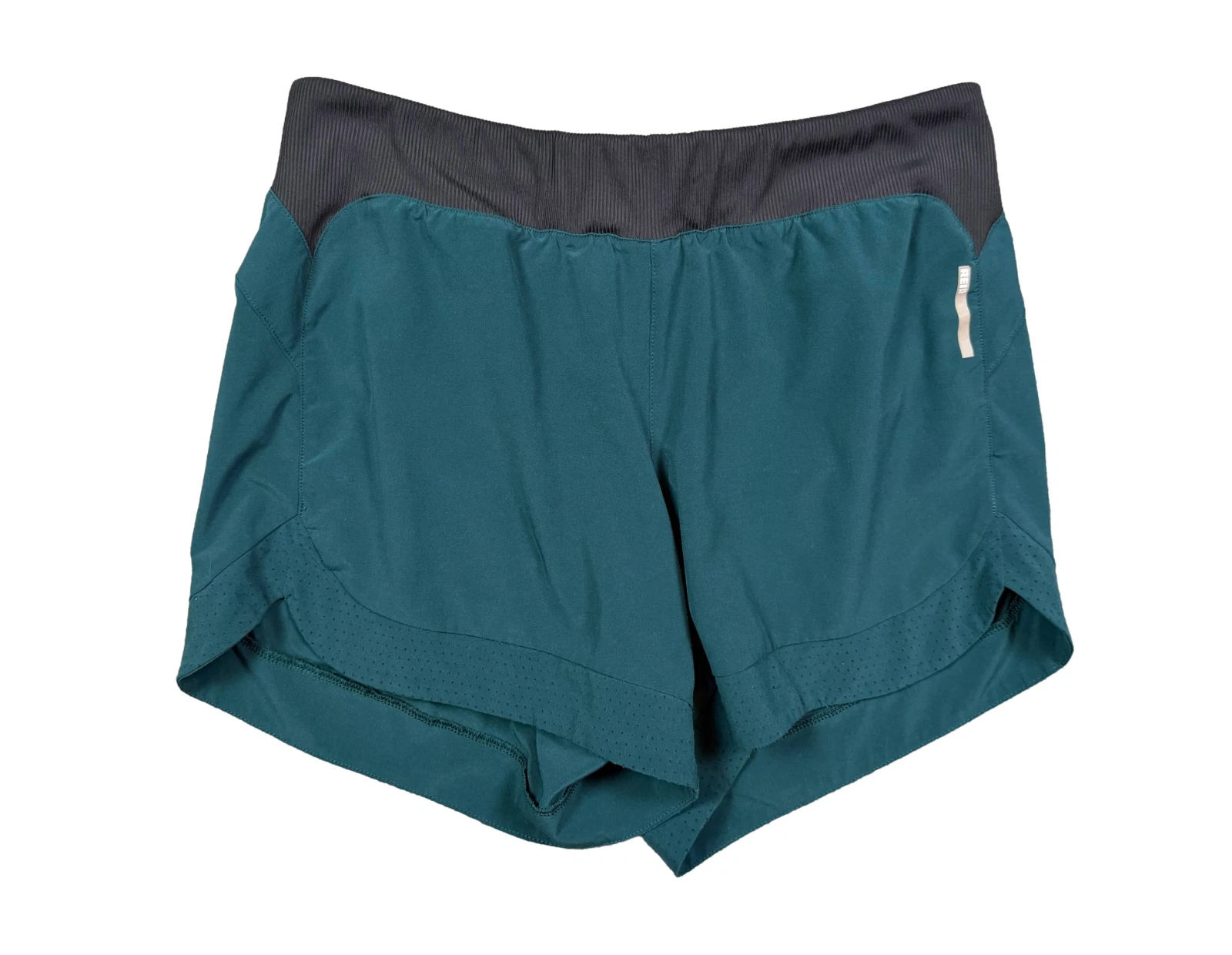 REI Co-op Hiking Running Shorts Teal Black Stretch Active Shorts Women Small