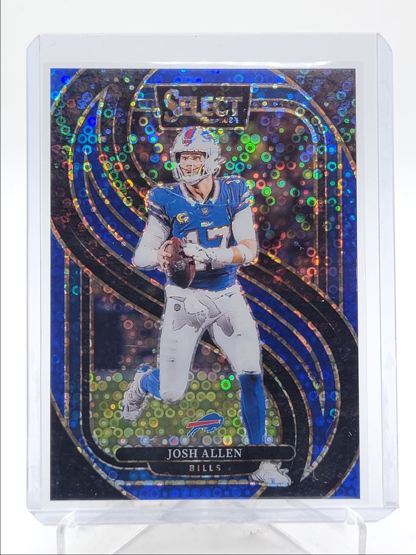 JOSH ALLEN 2024 SELECT PREMIER LEVEL BLUE DISCO PRIZM BILLS /25 Q0282