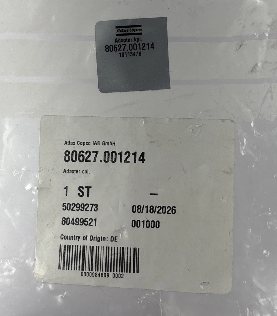 Atlas Copco 80627.001214 Adapter Block 80667.000773-07 50299273 80499521 photo 2
