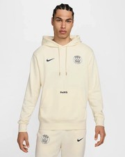 Nike Paris Saint-Germain Club Men's French Terry Hoodie Sz Small NWT FZ8547-113