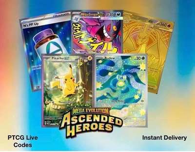 Ascended Heroes Codes Booster Pokemon TCG Live Pack Instant delivery