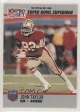 1990 Pro Set Super Bowl XXV Silver Anniversary Box Set John Taylor #128 2k3