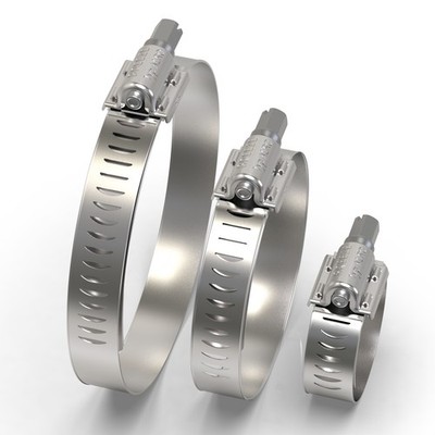 BREEZE Schlauchschellen Edelstahl V2A Bandbreite 14mm W4 DIN 3017 von 10-140mm