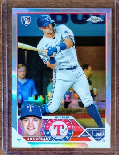 Josh Jung 2023 Topps Chrome Refractor #93 Rookie Card RC Texas Rangers