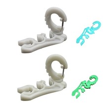 Double BCD Dive Hose Holder with Snap Hook Buckle for Snorkeling Scubas Diving