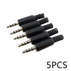 Zuverlässiger 5er-Pack 3 5 mm 18 4-poliger Leiter 3 Ring Audio Video Stereo Ste