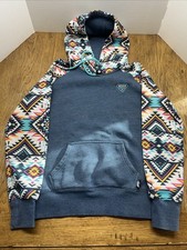 Hooey Navy And Aztec Rope Like A Girl Size Small Hoody