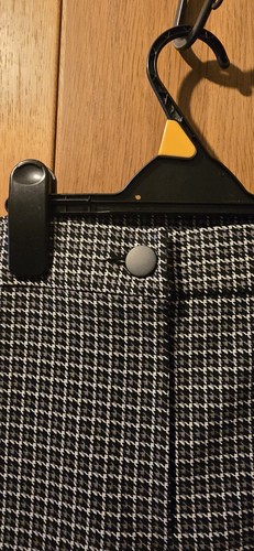 Primark Womens Black & White Check Trousers UK Size 18 - Picture 2 of 5
