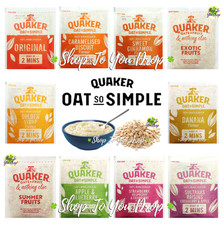 QUAKER OAT SO SIMPLE SACHETS Porridge Oats Breakfast Assorted Flavours Taster??