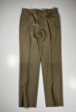 Lauren Ralph Lauren Pants Mens 34x34 Tan Khaki Pleated Dressy Total Comfort