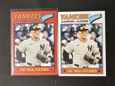 2026 Topps Heritage Red Border SP & Base #10 Aaron Judge