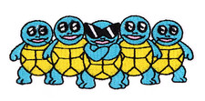 Pok mon Squirtle Squad - Embroidered Iron-On/Sew Patch