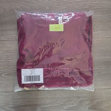 Janie and Jack Girls Quilted Puff Sleeve Dress Size 4 burgundy