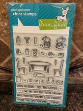 Lawn Fawn Photopolymer Clear Stamp Set Just Add Glitter