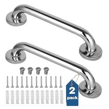 2 Pack Shower Grab Bar, Stainless Steel Bathroom 2 pack 12 inch, Silver