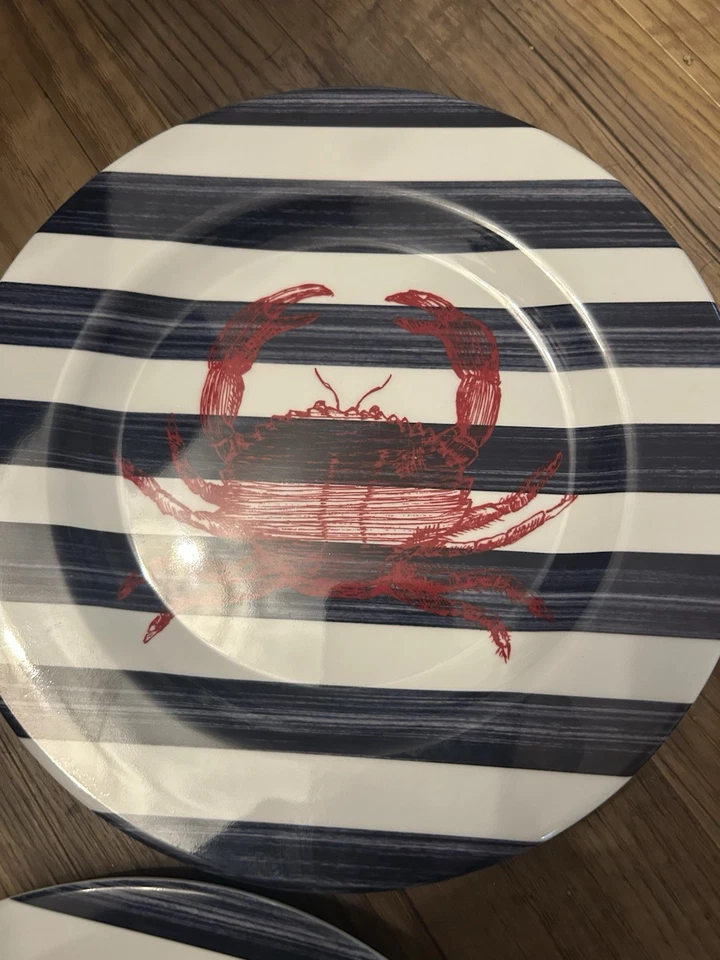 Набор из 6 меламиновых якорей Sur La Table 9 дюймов для салата десерта тарелок якорь - Изображение 4 из 4