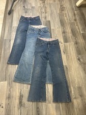 Bundle LEVI 517 FLARE STRETCH JEANS GIRLS SIZE 10 PAIRS ADJUSTABLE WAIST