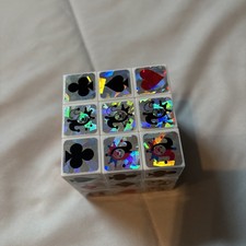 PUZZLE 3D "CUBO RUBIK" DISEÑO DE TARJETA CORAZONES, DIAMANTES, PALOS, PICAS, COMODINES NUEVO