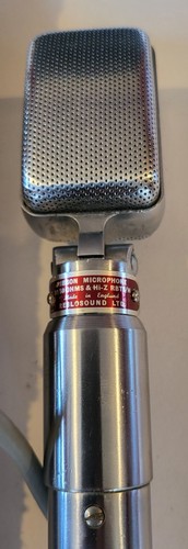 Micrófono de cinta vintage Reslosound 30/50 ohmios Hi-Z RBTS/H + 18 pies plomo Beatles - Imagen 3 de 22