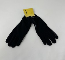 New Ski-Doo Micro-Fleece Medium Black Gloves Touchscreen Compatible Mens